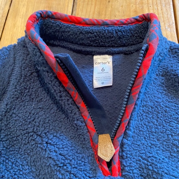 Carter’s Sherpa onesie - Picture 3 of 4
